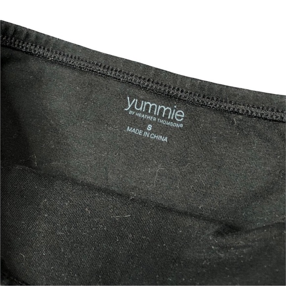 Yummie compression leggings Rebel Trapunto Stitch Leggings Moto style black S - Picture 4 of 5